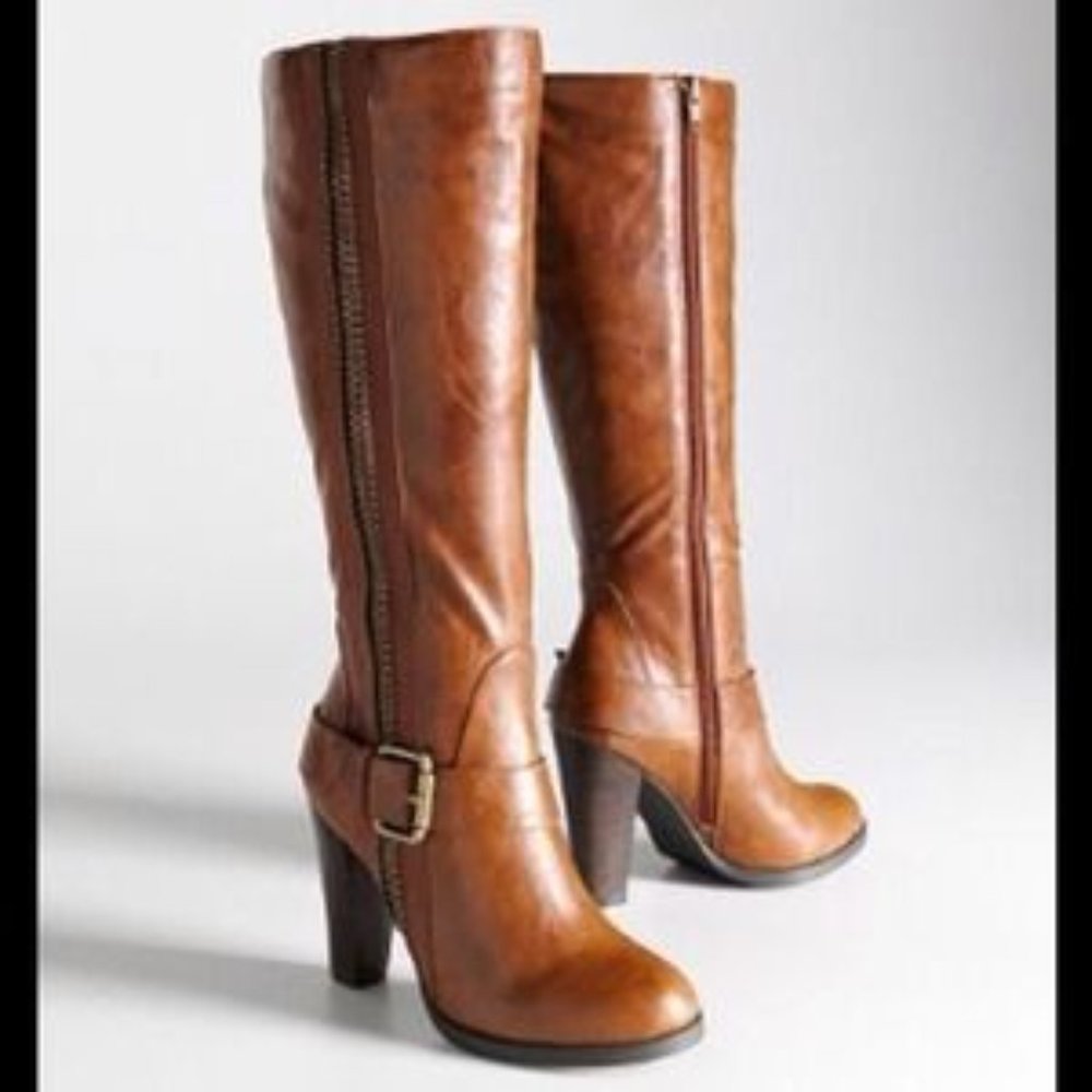 Elle Womens Sloan Knee High Boots Brown Size 9M